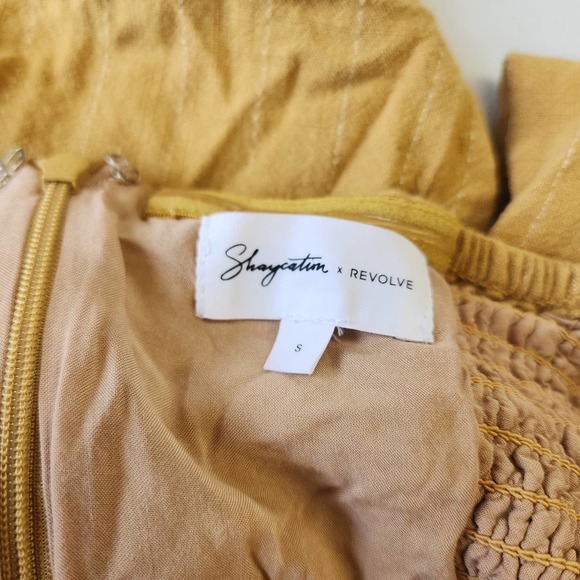 Shaycation x  REVOLVE Jocelyn Jumpsuit Mustard Yellow Size Small - Picture 4 of 8